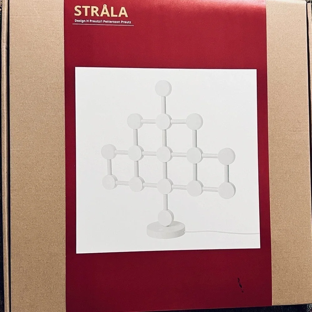 IKEA STRALA STRÅLA LED table lamp, white, 18 1/2 